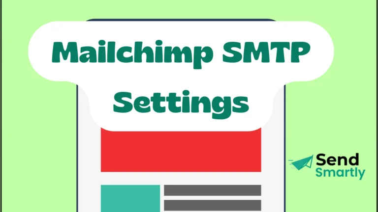 A featured image for a guide to Mailchimp SMTP settings, with the title 'Mailchimp SMTP Settings: The Complete Guide for Transactional Emails' on a branded background.